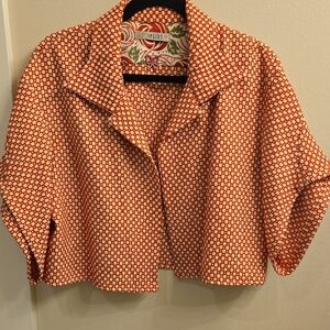 Women's Patterned Blazer in Red